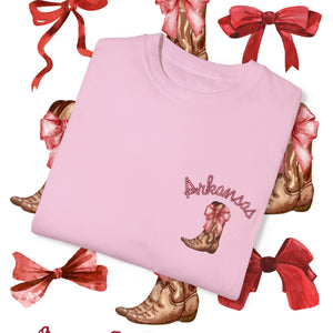 Arkansas Bows & Boots Unisex Garment-Dyed T-shirt