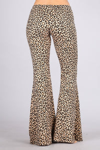 Leopard Print Flare Pants