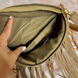 Mocha Fringe Bum Bag