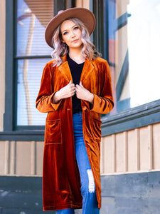 Rust Velvet Jacket