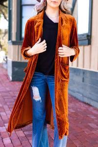 Rust Velvet Jacket