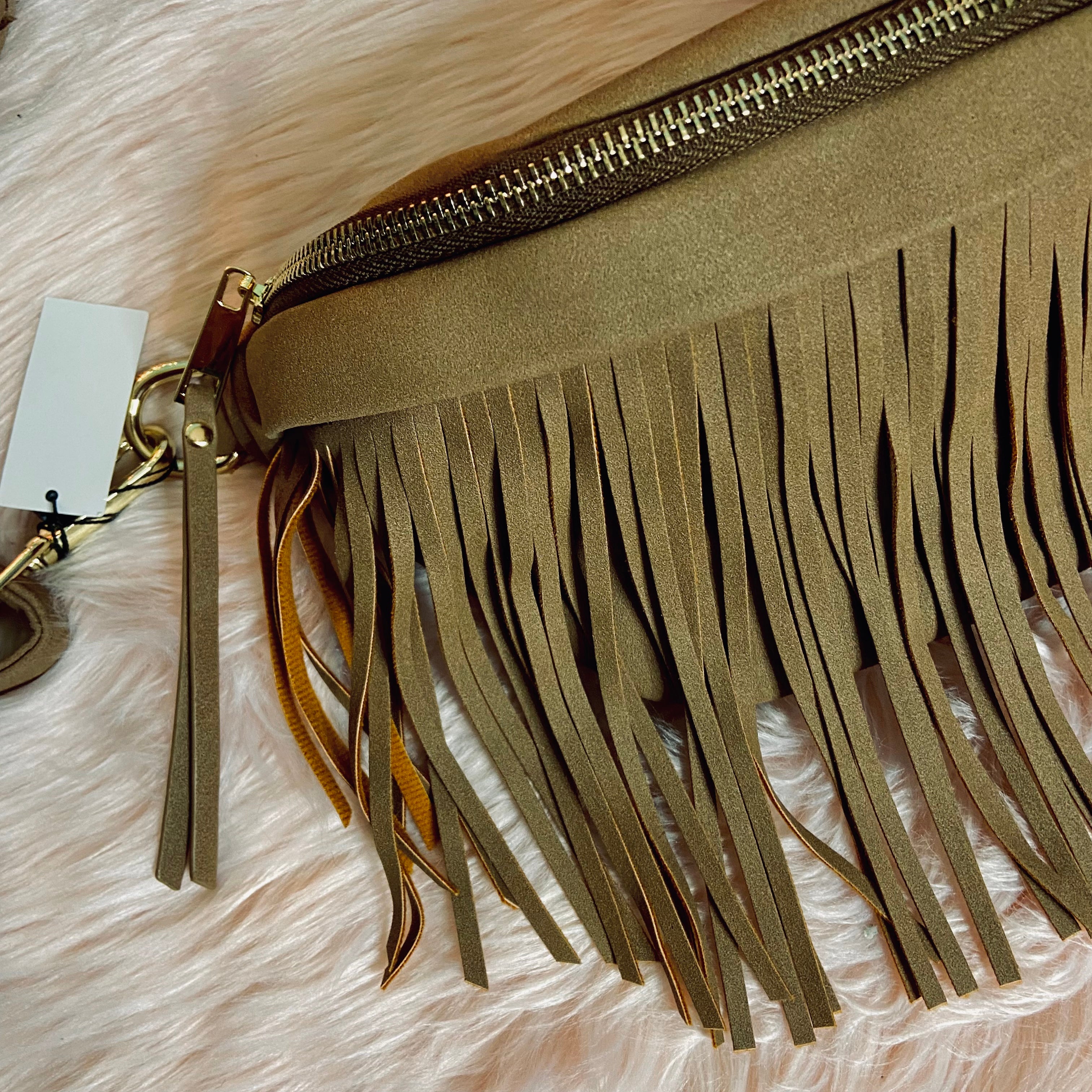 Mocha Fringe Bum Bag