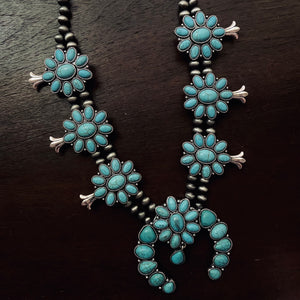 Turquoise Squash Blossom Set